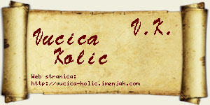 Vučica Kolić vizit kartica